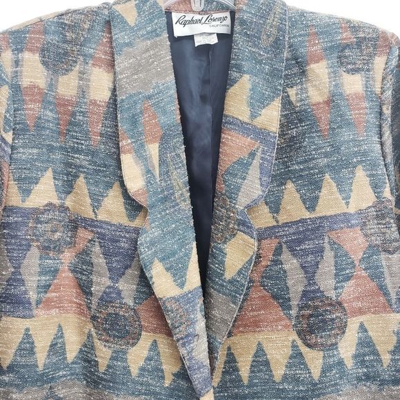 Vintage Raphael Lorenzo Southwest Jacket Blazer Size Large - Picture 2 of 13